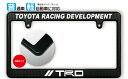 太縁サイズ カーボン調 ナンバーフレーム TRD (ティーアールディ) TOYOTA RACING DEVELOPMENT トヨタ ライセンスフレーム 日本サイズ JPNサイズ 汎用ナンバー