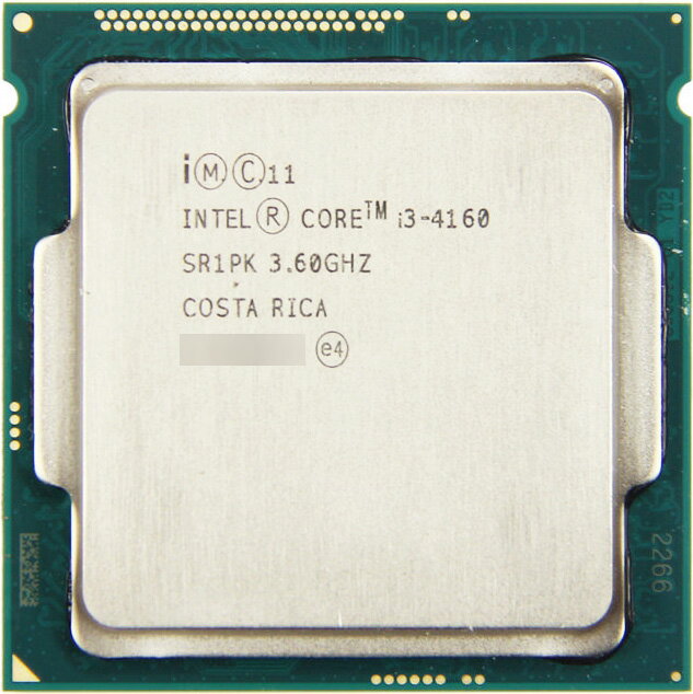  PCѡ  CPU  Intel Core i3 4160  4(Haswell)  3.6GHz (3MB/ 5 GT/s/ FCLGA1150) ǥȥå
