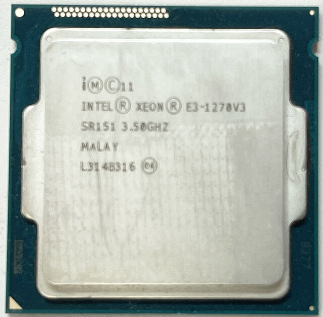  PCѡ  CPU  Intel XEON E3-1270 v3  4(Haswell)  3.5GHz (8MB/ 5 GT/s/ FCLGA1150) ǥȥåסơ󡦥С