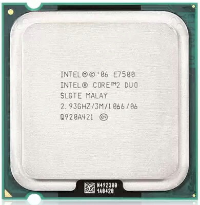 中古 PCパーツ ■ CPU ■ Intel Core 2 Duo ■ E7500 2.93GHz (4MB/ LGA775) ■デスクトップ用