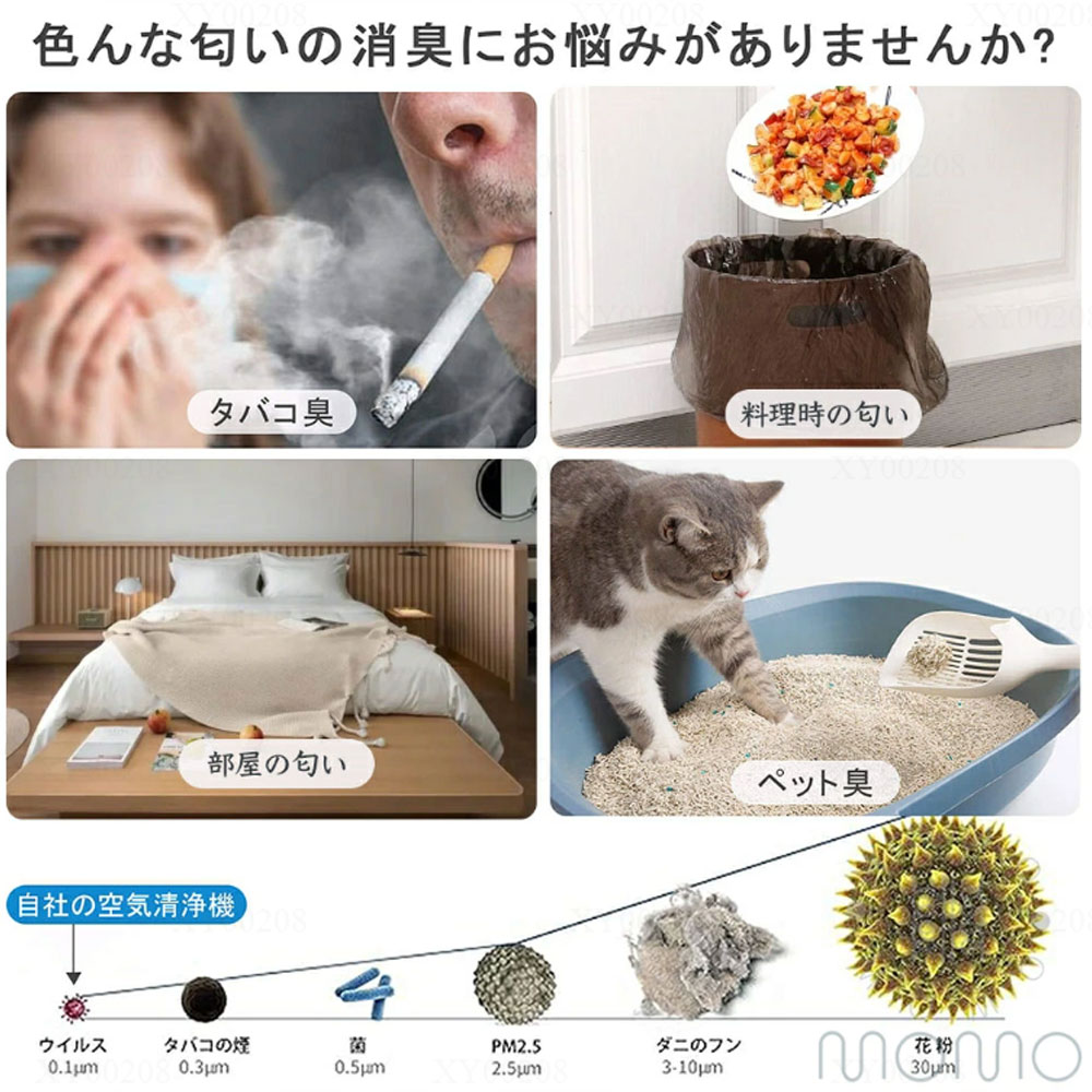 空気清浄機 小型 花粉対策 脱臭 PM2.5対応 スピード循環気流 加湿なし 黄砂 花粉 ペット ホコリ ニオイ ハウスダスト 18畳対応 三層HEPAフィルター搭載 フィルター マイナスイオン発生器 プラズマクラスター 集じん リビング 寝室 タイマー