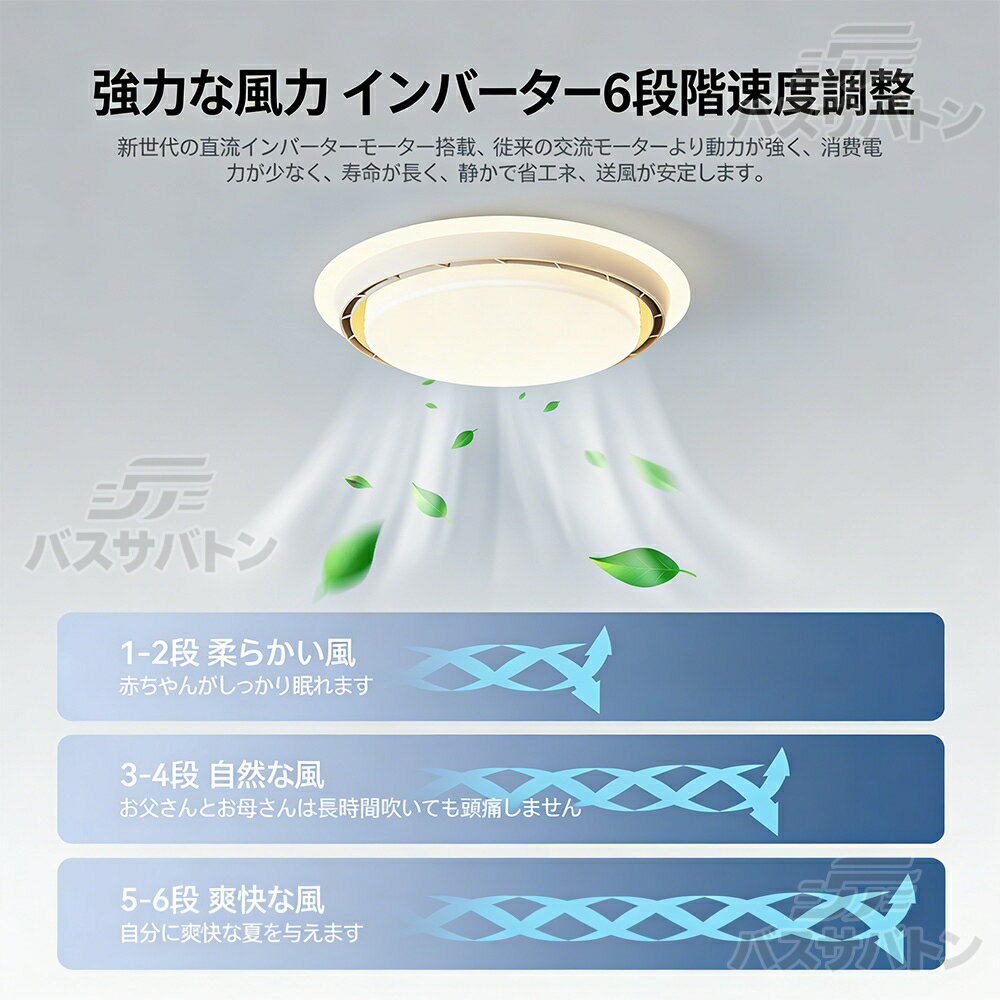 シーリングファンライト リモコン付き 照明 空...の紹介画像2