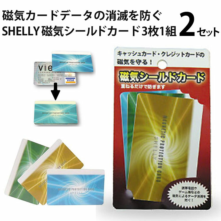 2組セット 磁気シールドカード（防止 キャッシュカード クレジットカード）【メール便送料無料】