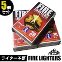 ファイヤーライターズ 20本入り×5箱セット（FIRE LIGHTERS マッチ型着火剤 火起こし スウェーデン製 マッチ付き着火剤 焚き火 キャンプ アウトドア ライター不要）