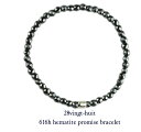 シンプル バングル きれいめ silver925 616-H ヘマタイトブレスレット シルバー925 ヴァンユィット Hematite Bracelet 28vingt-huit mens メンズ ユニセックス 誕生日 記念日 日本製 メンズアクセサリー