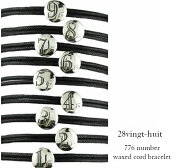 ʥСɳ֥쥹åȥС925åɥ֥쥹åȿɳ֥쥹˥å28vingt-huit楣åNumberWaxedCordBraceletsilver925SV925776󥺥ǥmensladiesǰ쥿ѥå饤