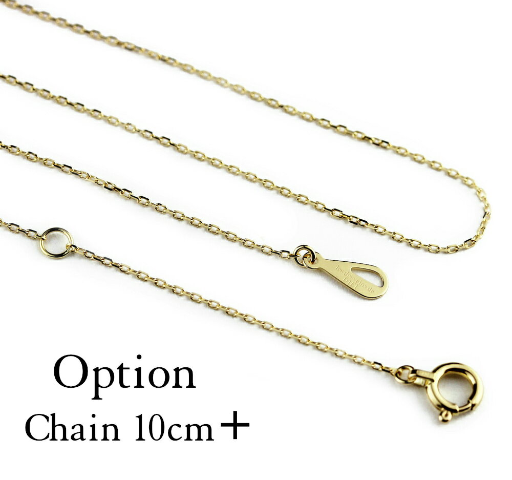 K18 YG オプション チェーンの長さ 追加 10cm レデッサンドゥデュー Necklace chain + 10cm les desseins de DIEU 華奢 ネックレス スキンジュエリー Option