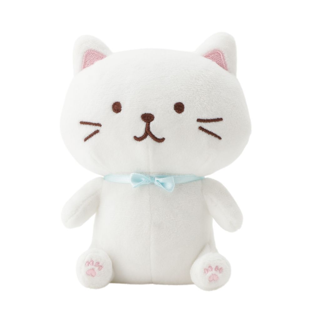Rakuten - ぬいぐるみ 猫 可愛い おすわり 猫好きにお勧め マスコット キャラクター ふくふくにゃんこ ハピンズ 買いまわり 手のりサイズふわふわ 可愛い 癒し しろたまちゃん ファーストトイ 猫のぬいぐるみ ねこ ネコ 子供 誕生日 母の日 父の日 敬老の日 プレゼント ギフト