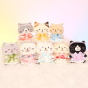 ふくふくにゃんこ ぬい服 ドレス 3点セット ヘッドドレス ワンピース ドロワーズ リボン アイドル コスチューム 推し活 ぬいぐるみ 15cm 服 着せ替え ...