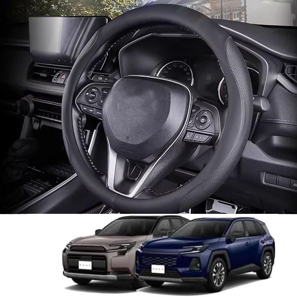FOR 新型 RAV4 XA60 6代目 60系（2025年12月~現行）オールシーズン対応の素材を使用し、柔らかな肌触りで、夏はべたつかず、冬はひんやりせず、一年中快適にお使いいただけます。 オリジナルの車の内装に合わせたカスタムカラーリングにより、シームレスな一体感を実現し、美しく調和のとれた外観を実現し、車全体の質感を高めます。 滑り止め加工が施された表面は、しっかりとしたグリップ感を提供し、運転の安定性を向上させ、ドライビングエクスペリエンスを向上させます。 高い弾力性とフィット感を備えたデザインにより、ずれることなくしっかりとフィットし、オリジナルのステアリングホイールを傷つけることなく、簡単かつ便利に取り付けることができます。 耐摩耗性と耐久性に優れた素材は、傷や汚れを効果的に防ぎ、オリジナルのステアリングホイールを保護し、内装の寿命を延ばします。
