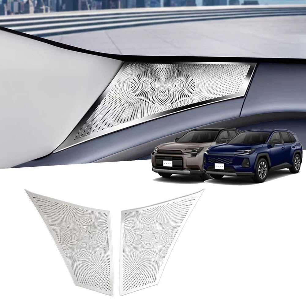 商品詳細と製品仕様 - COLLECTION SPEC - 【商品概要】FOR RAV4 新型 XA60 6代目 60系（の2025年12月~現行）ダッシュボード両側のスピーカーカバーです。内装変更用に特別に設計された金属製の保護カバなどの機能で、対象箇所を汚れやキズなどから守り、日常のお手入れとドレスアップをサポートします。【注目ポイント】内装変更用に特別に設計された金属製の保護カバなど、商品ごとの仕様に合わせた実用性を備えています。ご購入前に適合車種・取付位置・商品の形状をご確認ください。【デザイン・保護性能】メタリックメッシュデザインが、オリジナルの単調なパネルに取って代わり、インテリアの高級感を瞬時に高め、車内をより洗練された印象に演出します。【素材・耐久性】高品質のステンレススチール製で、耐摩耗性と耐紫外線性に優れているため、長期間使用しても色褪せや変形がなく、インテリアを新品のような美しさに保ちます。【取付方法】強力な粘着剤の裏地により、位置合わせや直接貼り付けが簡単で、穴あけや工具は不要です。【製品の特徴】FOR 新型 RAV4 XA60 6代目 60系（ 2025年12月~現行）ダッシュボード両側のスピーカー穴に完璧にフィットし、しっかりと固定され、インテリアをワンステップでアップグレードできます。 安心のサービス保証 - SERVICE GUARANTEE - ■【商品・適合について】当店では、ドレスアップパーツやカーアクセサリーを多数取り揃えております。ぜひご覧ください。適合がご不明な場合や、お探しの商品が見つからない場合は、お気軽にお問い合わせください。 ■【商品到着後の確認について】商品到着後は、取り付け前に商品の形状・取付位置をご確認ください。初期不良や気になる点がございましたら、レビュー前に当店までご連絡ください。迅速に対応いたします。 ■【お問い合わせ方法】購入前：「ショップへ相談」から購入後：「購入履歴」→「ショップへ問い合わせる」からご不明な点はお気軽にお問い合わせください。 注目検索キーワード - SEARCH KEYWORDS - FOR、新型、RAV4、XA60、6代目、60系（、2025年12月~現行）ダッシュボード両側のスピーカーカバー、フロントパネルのスピーカーグリル用の装飾ステッカー、内装変更用に特別に設計された金属製の保護カバ、XA60アクセサリー、(シルバーチタン)、取付簡単、キズ防止、車体保護