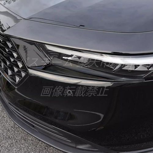 【素材】ABS樹脂；コンディション：新品；【カラー】ブラック、カーボン調、鏡面仕上メッキ；セット内容：2P；【取り付け】商品に貼付けてある両面テープで行います。※貼付け前の仮合わせ時に、ぐらつきや隙間がある場合は、強力な粘着テープで補強してください。【対象車種 】アコード （ACCORD CY系）2024年3月から〜変更までに ※グレード等により形状が異なる場合がございます。お車と画像をご確認の上ご購入下さい。