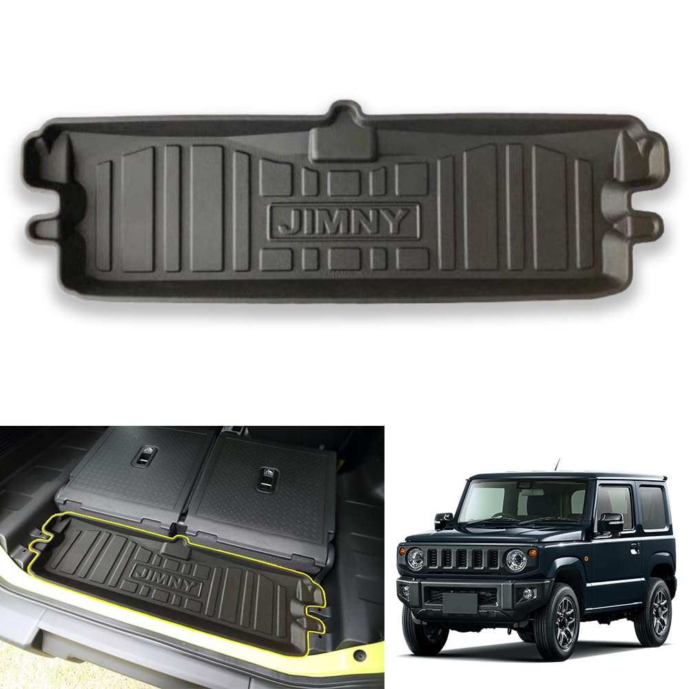 【適合車種】スズキ ジムニー JB64W JB74W （2018年7月〜） JIMNY JIMNY SIERRA 車種専用設計。 ご注意：本商品はツールボックス用になります。純正ツールボックスを取外してご使用して下さい。マット取り付けた後は純正ボックスは使用できません。ご購入する前に、必ず車種や形状を確認してください。【高品質素材】本製品は高品質のTPE素材で、環境にやさしい素材で作られたものです。引っ越しや旅行する時に尖った物は車に傷をつけやすいので、本製品は傷や汚れを防ぐことができます。天然の革に比べると、耐水性と防汚性があり、手入れも簡単です。TPE材質は丈夫で傷がつきにくく、汚れがつくとタオルで拭けばすぐにきれいになります。【ドレスアップ】傷や汚れを防ぐだけでなく、愛車にデコレーションを施して高級感を演出します。使用するとおしゃれ度がグッとアップ！お手軽いに想像以上のドレスアップ効果をもたらします。【取り付け簡単】本製品は取付簡単です。商品をトランクに置くだけで取付完了です。脱着も簡単にできます。到着したすぐに取付できます。初心者でもお手軽にカスタムできます。【安心保証】弊社の商品は出荷前に厳格な検査を受けるので、ご安心して購入してください。物流などの理由により個々の製品に不具合が生じた場合は、何か問題がございましたら、下記の方法でお気軽に問い合わせてください。「アカウントサービス」＞「注文履歴」＞「販売元」＞「質問する」。
