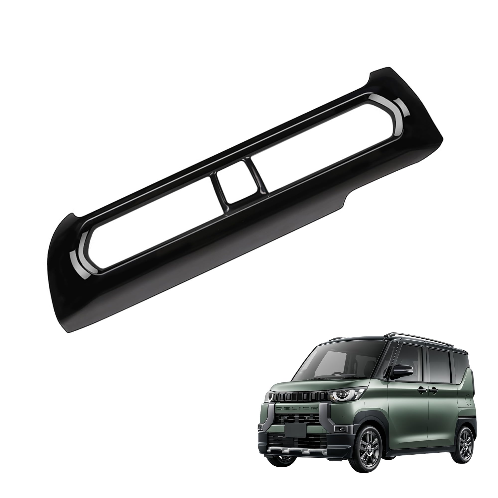 【適合車種】：For 新型デリカミニ Delica Mini B34A B35A B37A B38A B3系(2023年5月〜)，車種と形状を確認してから購入してください。【清潔とスタイル】：車内を整理しやすくなります。のを防ぎ、キズ、汚れ、水濡れを効果的に防止し、快適な車内環境を保つことができます。同時に、スタイリッシュなデザインで車内の内装を引き立て、高級感を演出します。【高品質ABS素材】：高品質のABS素材を採用しており、耐久性に優れています。色あせや変形がしにくく、長期間美しい状態を保つことができます。また、取り付け部位と密着する、ガタツキが生じません。無臭なので、快適なドライブをお楽しみいただけます。【簡単取付】：取り付け方法は簡単で、誰でも容易に操作できます。特別な工具は必要なく、製品を取り付け部位に接続するだけで設置が完了します。【品質保証】当社では出荷前に厳格な検査を行っておりますので、ご安心してご購入いただけます。もし何かご質問やご不明点がございましたら、直ちに対応いたします。