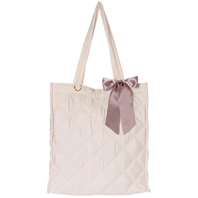 バッグ トートバッグ Mineed by Osel スクエアトート キルト リボン 通園 通学 学校 旅行 遠足 ピクニ..