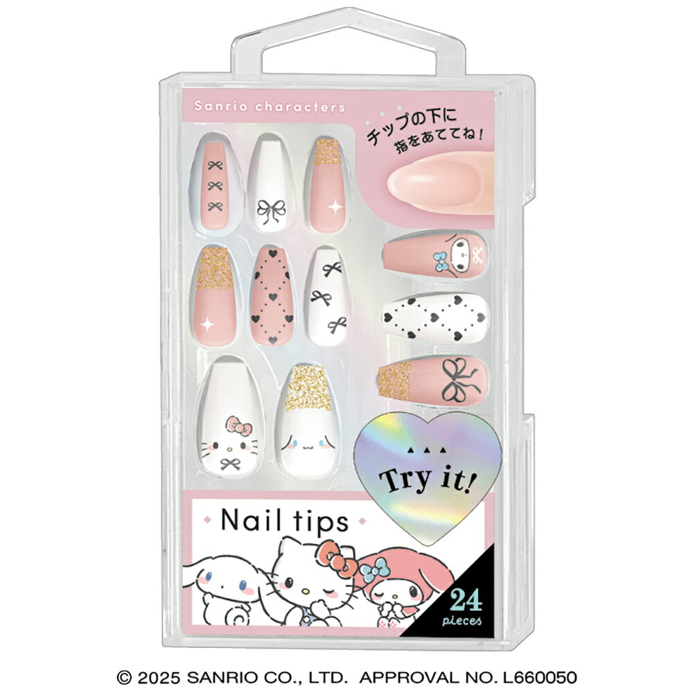 サンリオ ネイルチップ/サンリオ/リボンPK