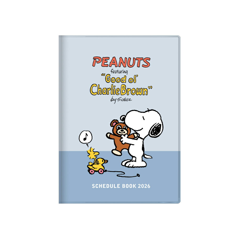 スヌーピー 月間 B6 カバー テディベア 2026年版 スケジュール帳 手帳 2026年 秋