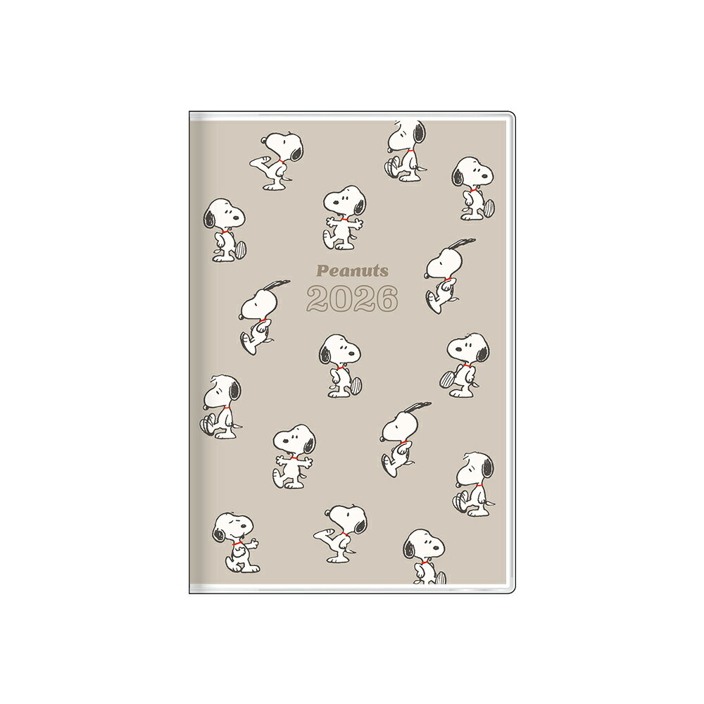 スヌーピー 月間 B7 チラシ 2026年版 スケジュール帳 手帳 2026年 秋