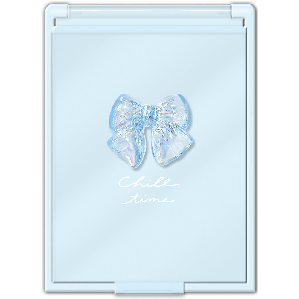 クーリア リボンコスメ・Sサイズミラー オーロラ/ブルー