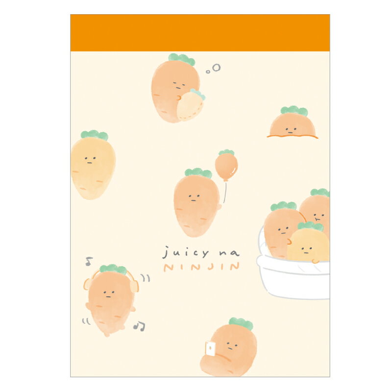 カミオジャパン ジューシーなにんじんミニメモ