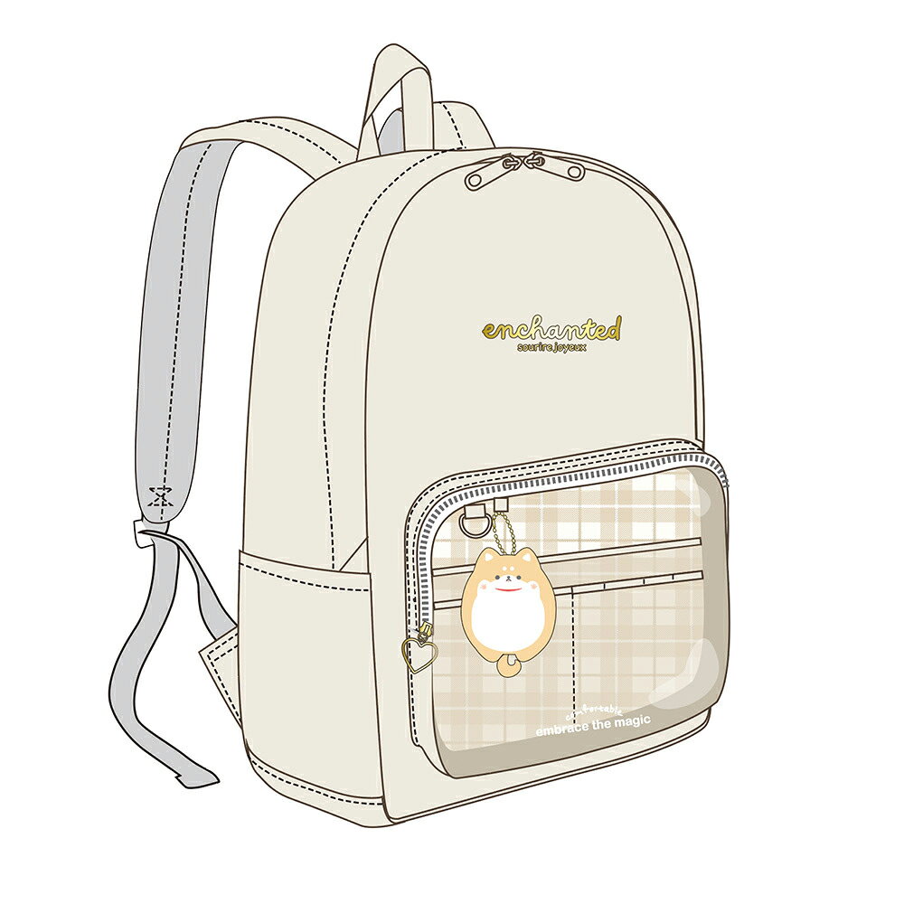 メシュポケアニマル Dパック リュック ベージュ