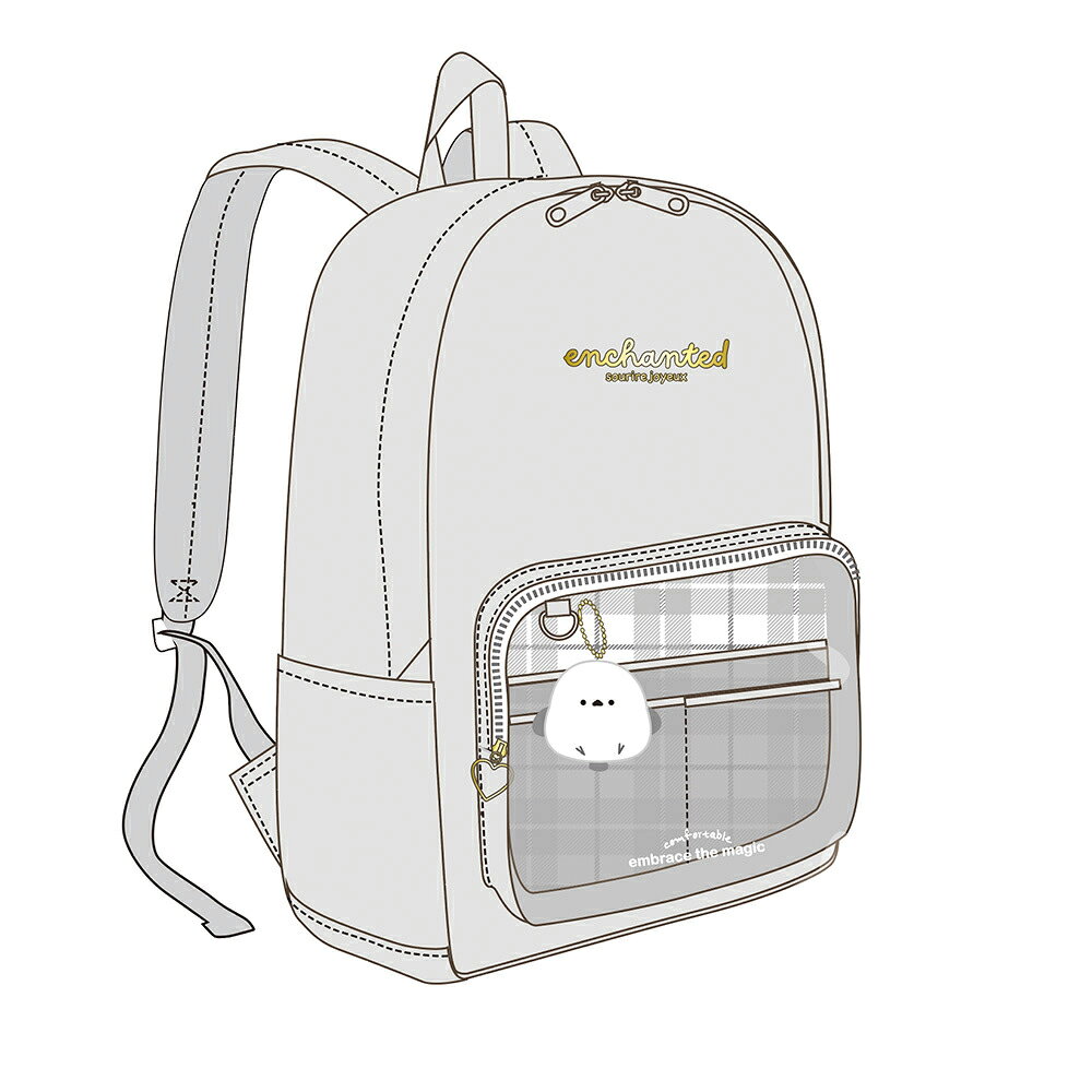メシュポケアニマル Dパック リュック グレー