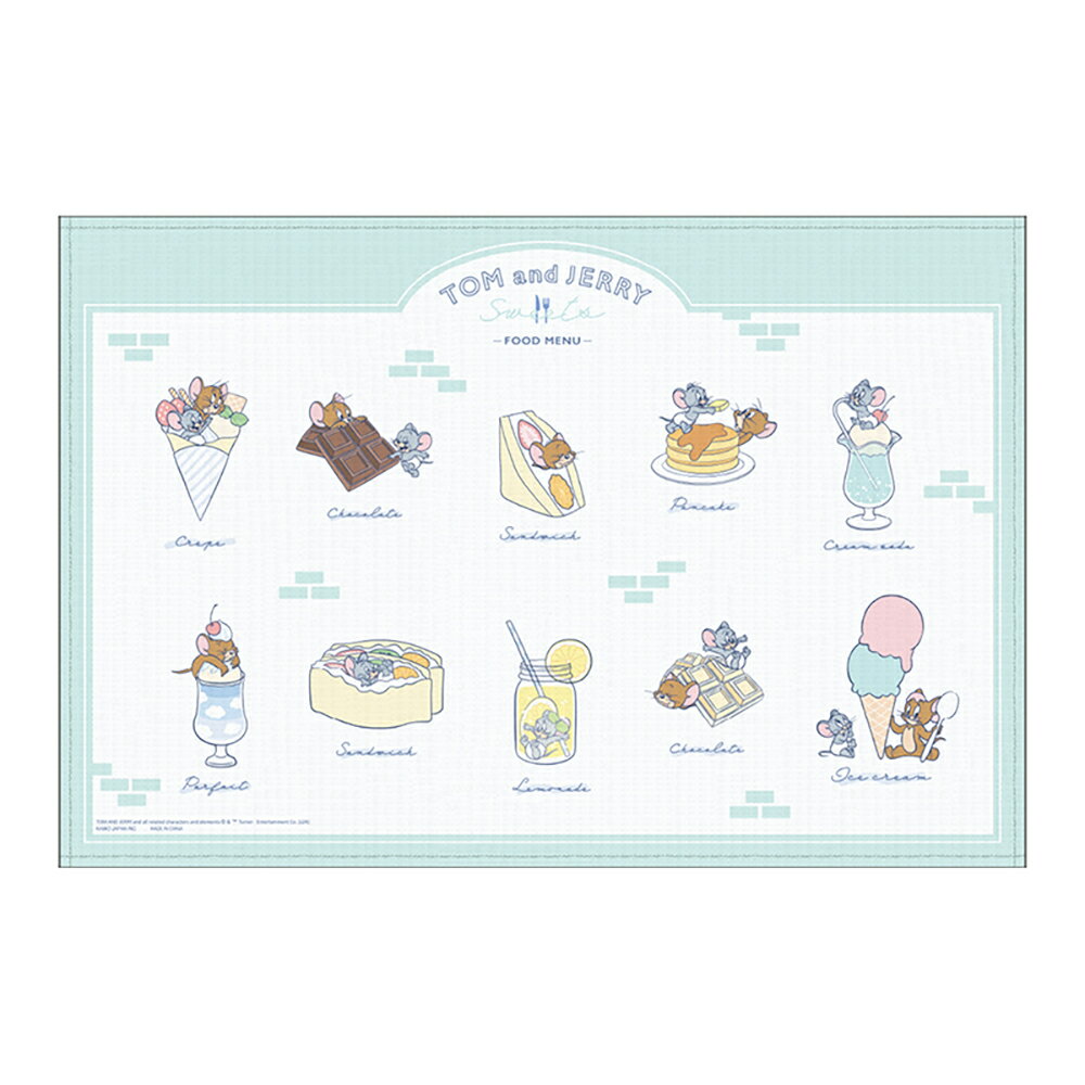 トム＆ジェリー CMトムとジェリーレジャーシート/SWEETS MENU