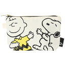 スヌーピー SNOOPYハンプ三角マチポーチ エクリュ