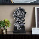 750円OFFクーポン 獅子の像 オシャレ 本物そっくり ライオン オブジェ オーナメント ホームインテリア 動物の彫像 レトロ 獣の彫像 アンティーク 癒しグ...