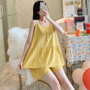 750円OFFクーポン パジャマ キャミソール 無地 上下セット ルームウェア レディース かわいい 夏 部屋着 ルームウエア ノースリーブ 大きいサイズ ルー...