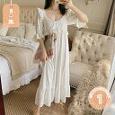 777円OFFクーポン ネグリジェ レディース 春夏 綿 襟なし ルームウェア 無地 かわいい フリル 半袖 リボン レース 薄手 ゆったり 大きいサイズ ワン...