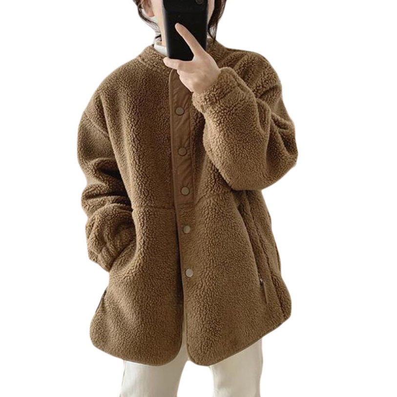 750円OFFクーポン ボアブルゾン ボアジャケット ボアコート ジャケット コート アウター マウンテンパーカー フリースジャケット ノーカラー もこもこ 防寒 保温 ゆったり レディース カジュアル 旅行 フォーマル 秋冬 XFDGZ