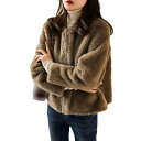 ボアブルゾン ボアジャケット お揃い もこもこ ノーカラー ふわふわ 暖かい ジッパー付き コート ゆったり 可愛い 防寒 韓国 おしゃれ 厚手 レディース 冬...