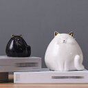 750円OFFクーポン 猫 置物 インテリアオブジェ ネコ 雑貨 陶器 置き物 ねこ アジアン雑貨 かわいい レトロ アンティーク風 おしゃれ ネコグッズ セラ...
