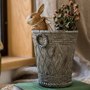1630円OFFクーポン 植木鉢 本物そっくりうさぎ 動物 ガーデン 置物 合成樹脂 ベランダ 室内 屋外 サボテン鉢 大きめ インテリア雑貨 プランター ガー...