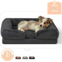 777円OFFクーポン 中型犬用ベッド 取り外し可能で洗えるカバー付きのフォーム犬用ソファ 防水裏地と滑り止めボトムソファ ペット用ベッド 犬ベッド ペットベッ...