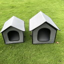 猫小屋 猫ハウス 屋外用 犬小屋 防水 ペット キャットハウス 外猫ハウス 野良猫犬 屋外キャビンシェルター 折りたたみ式 暖かい 防寒 防水 防風 耐候性 猫...