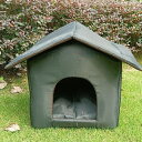 ペットハウス 猫小屋 屋外 防水 野良猫 野良犬 ペットシェルター キャットハウス 防寒 保温 アウトドアペットハウスドーム型 猫用トレー 犬小屋 屋外用 通気...