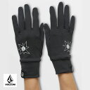 2024-2025年モデル VOLCOM 'JP INNER GLOVE' Snowboard ボルコム インナー グローブ タッチパネル対応