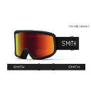 2024-2025年モデル SMITH 'Frontier' MODEL:Black / LENSES:Red Sol-X Mirror Snowboard Goggle スミス フロンティア スノーボード ゴーグル 平面レンズ