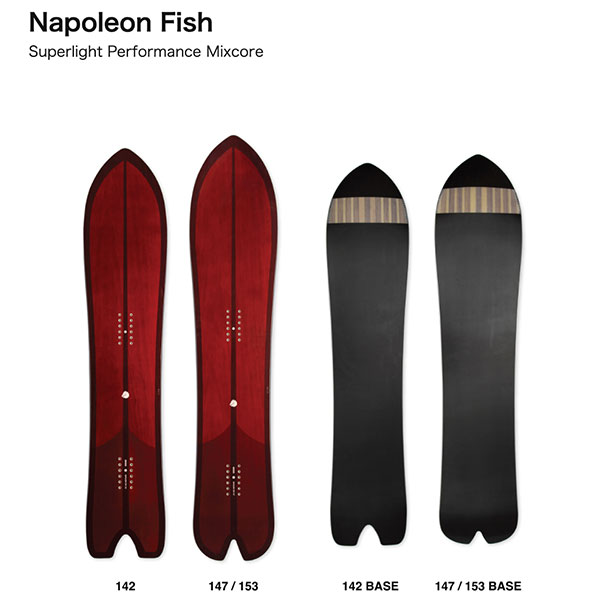 2024-2025Nf T.J BRAND ORIGINAL 'Napoleon Fish' snowboard snowboarding powder BC Xm[{[h pE_...