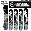 2023-2024年モデル november snowboard ARTISTE GRAPHIC LTD. 23-24 モデル ノベンバー スノーボード オールラウンド パーク ハーフパ..