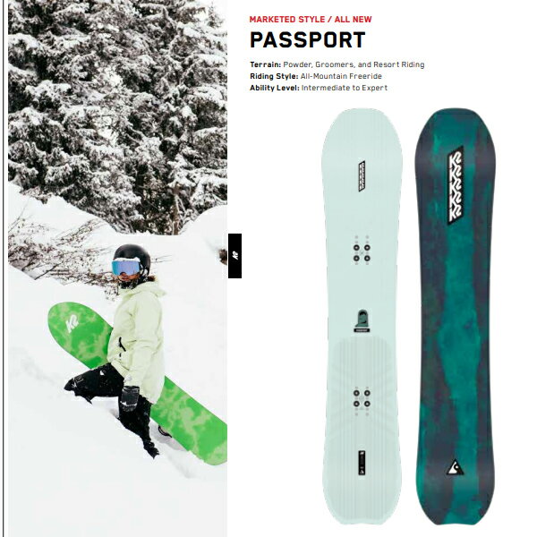 K2 SNOWBOARD PASSPORT pX|[g Xm[{[h J[rO t[Ch pE_[ 2022-2023Nf