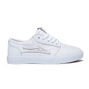 LAKAI GRIFFIN KIDS WHITE LEATHER ラカイ スケートボード シューズ キッズ ジュニア 子供 スエード