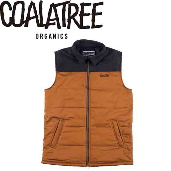 COALATREE ORGANICS gauge vest tan コアラツリー オーガニック ベスト スケート　スノーボード　アウトドア