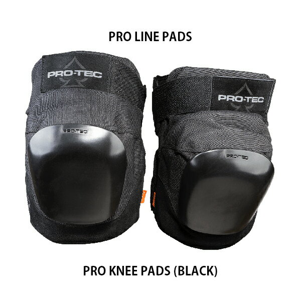 PRO-TEC PROLINE PRO KNEE PADS BLACK プロテック プロライン プロ ニー パッド ブラック S/M/L/XL SKATEBOARD BMX スケートボード プ..