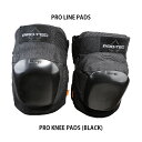 PRO-TEC PROLINE PRO KNEE PADS BLACK プロテック プロライン プロ ニー パッド ブラック S/M/L/XL SKATEBOA...