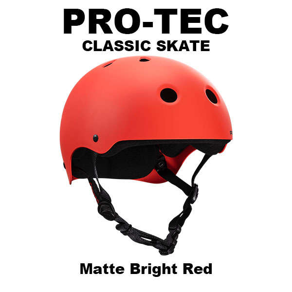 PRO-TEC CLASSIC SKATE サイズ : 【S】 54-56cm 【M】 56-58cm 【L】 58-60cm 【XL】60-62cm SHELL : High-Impact ABS LINER : 2-Stage Form VENTS : 11 Open Vents Pro-Tecでも常に人気のClassic Skateシリーズは、スタイルもフィット感も定評を得ているヘルメットです。 アウターシェルは強固なABS樹脂製。11箇所設けられているベンチレーターがアタマの蒸れを防ぎます。 2層構造のインナーフォームは表面を通気性に優れたDri-Lex(R)でカバー。 汗によるフォームの悪臭やバクテリアの繁殖を防ぎます。 ※デザイン等、予告なしに変更となる場合があります。ご了承ください。 ※掲載商品の色は、できる限り現品と同じになるよう努めておりますが、ご使用のパソコン環境により多少色合いが異なる場合がございます。著しい色の相違は御座いませんのでご安心ください。 ご注意 ※商品初期不良品以外の交換・返品は固くお断りさせていただきます。サイズ・カラーのチョイスなどは慎重にお選びください。※画面上と実物では多少色具合が異なって見える場合もございます。ご了承ください。※この商品は当店実店舗でも販売しております。在庫数の更新は随時行っておりますが、お買い上げいただいた商品が、品切れになってしまうこともございます。 その場合、お客様には必ず連絡をいたしますが、万が一入荷予定がない場合は、 キャンセルさせていただく場合もございますことをあらかじめご了承ください。南カリフォルニアのコンクリートプールからコロラドロッキーの壮大なBMXコースまで、アクションスポーツフリークはいつも楽しむ方法を見つけだしています。 PRO-TECのエンジニアは、彼らにフイットする新しい革新的なデザインのヘルメットを積極的に追い求めています。1973年に創立されたPRO-TECは、業界でも有名なスタイルを特徴としたオリジナルのアクションスポーツのプロテクションブランドです。PRO-TECのデザインはしばしば真似されますが、品質まで本当に複製することは不可能です。最もスタイリッシュで技術的に高度なヘルメットを製造する40年の伝統を持つアクションスポーツブランドは他にありません。