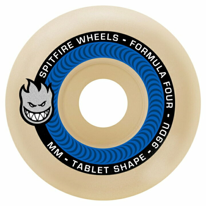 SPITFIRE Wheels FORMULA FOUR 99DURO TABLETS SHAPE スピットファイヤー ウィール フォーミュラフォー タブレット 51/52/53/54/55mm スケートボード スケボー