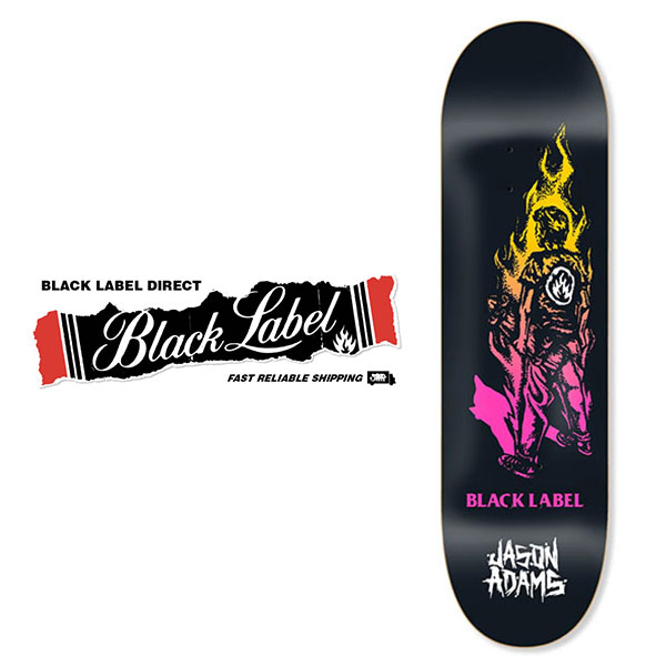 BLACK LABEL 【Jason Adams "SUFFER”8.5】 ブラックレーベル スケートボード スケボー デッキ パーク